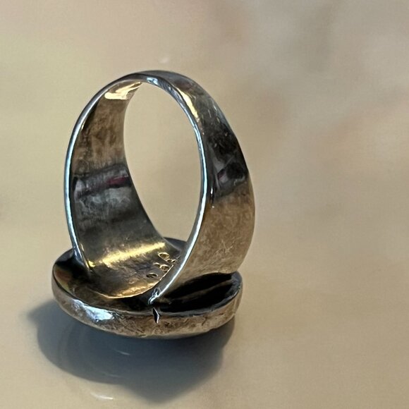 🎯 Lisa Jenks Sterling Silver “Target” Ring Sz 7 - Picture 4 of 5